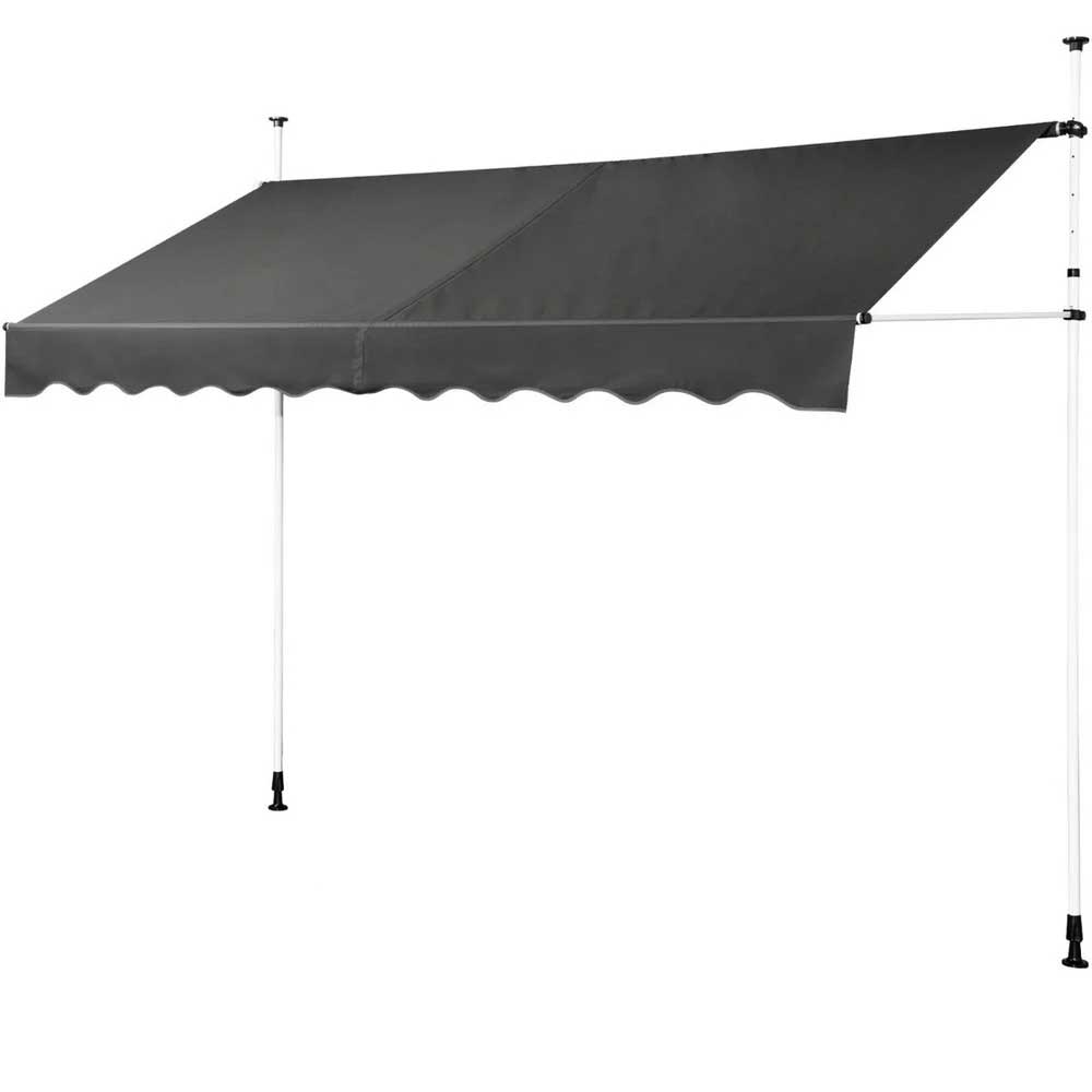 Balkonska Tenda sa Teleskopskim Nosačima 350 x 120 cm Montelux Easy - Bez Bušenja - dodatni pogled