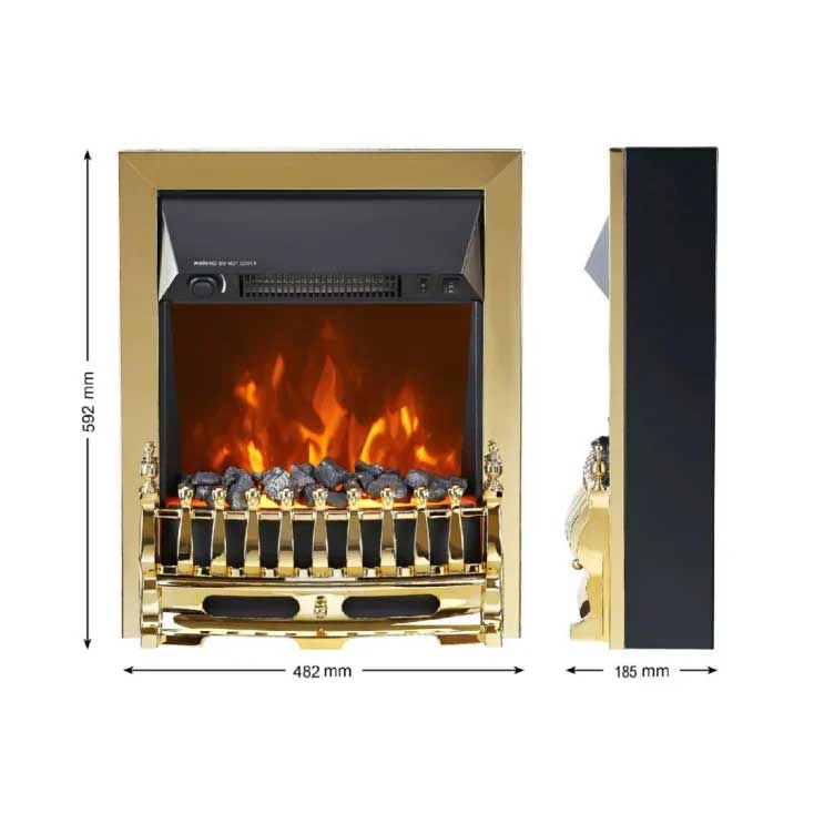 Električni kamin 2000W FKK25G - dodatni pogled