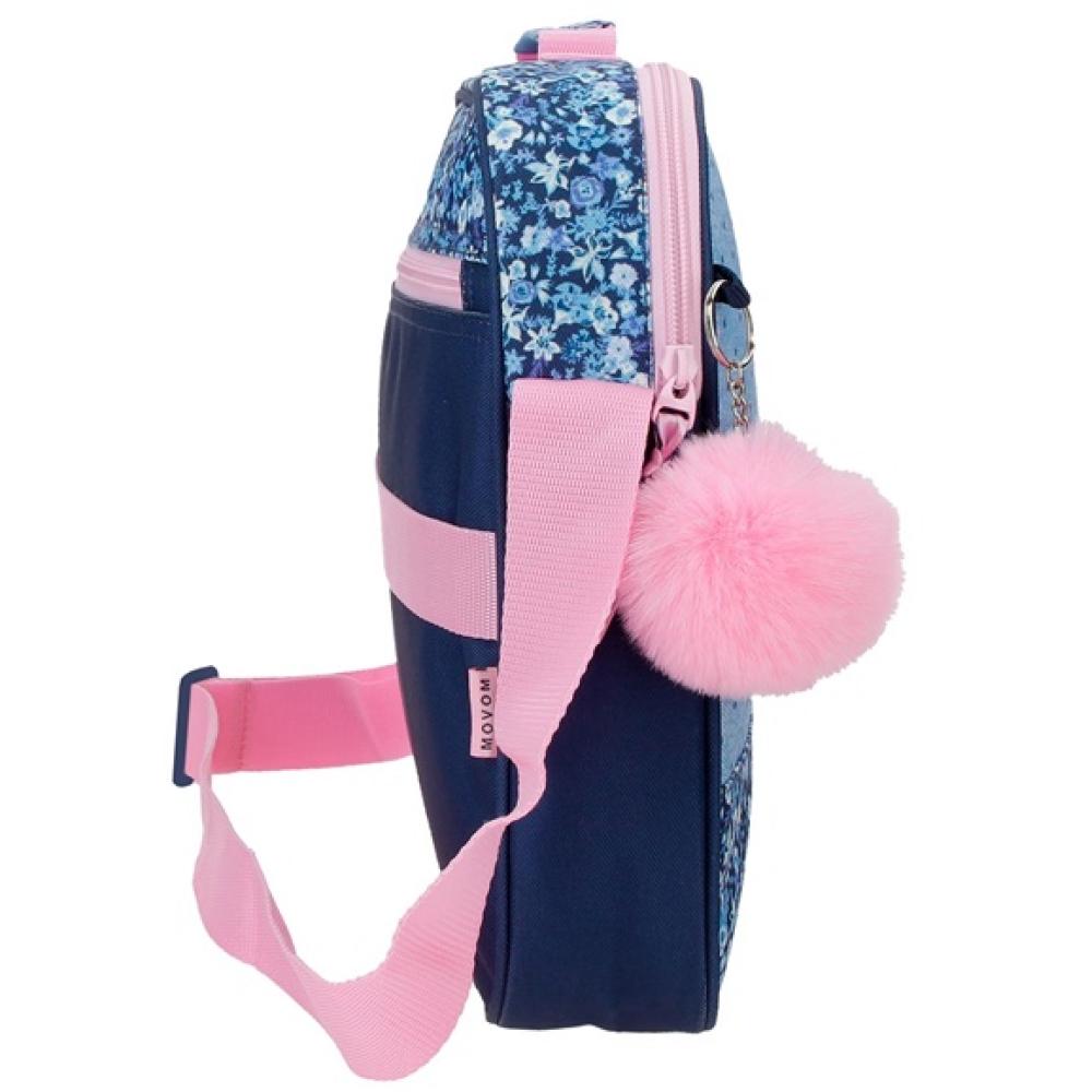 Torba za laptop školska torba 38cm Movom Spring Vibes blue 32653 - dodatni pogled