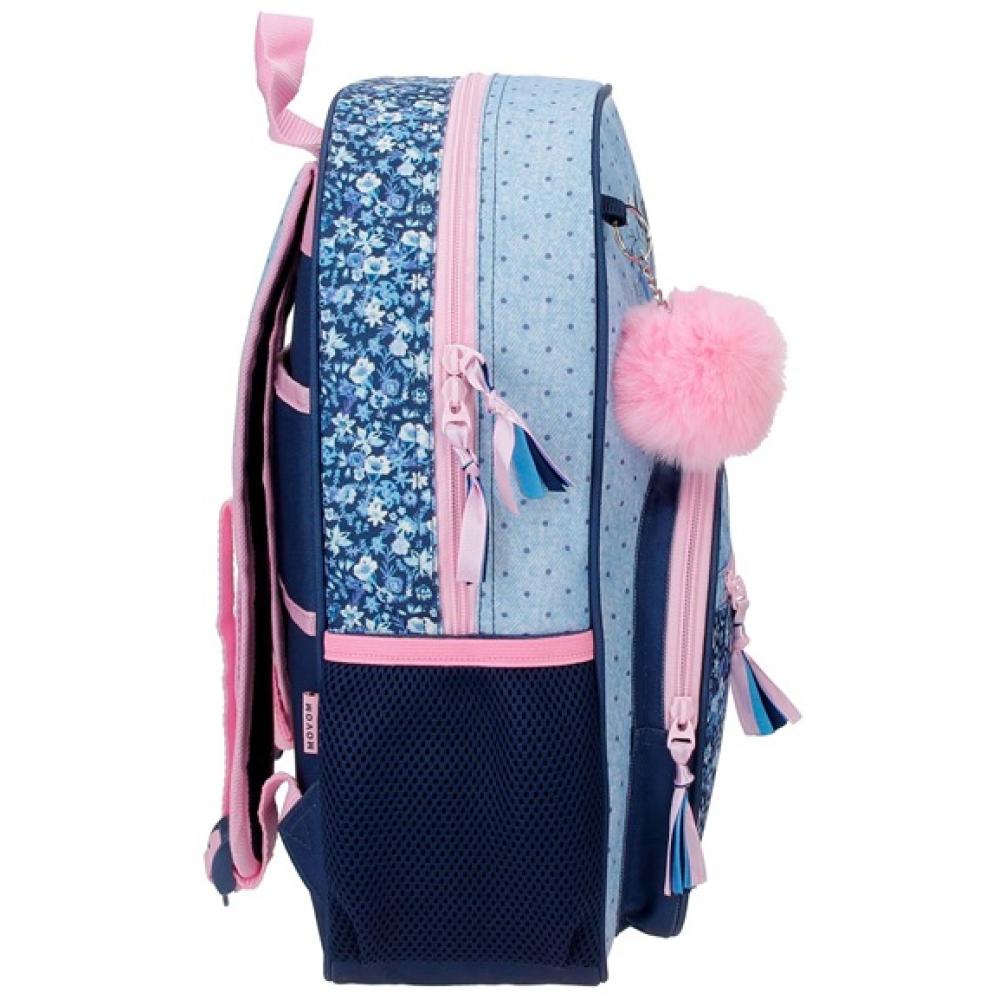 Ranac 38cm za školu Movom Spring Vibes blue 32622 - dodatni pogled