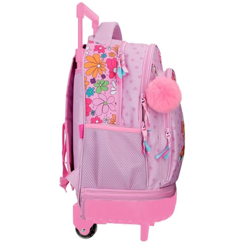 Ranac za školu 43cm sa točkićima Movom Have A Good Day purple 32429 - dodatni pogled