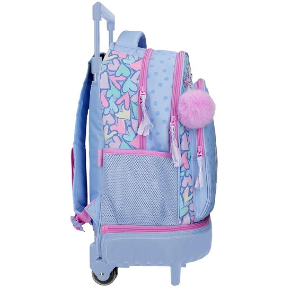 Ranac za školu 43cm sa točkićima Movom Best Wishes purple 32129 - dodatni pogled