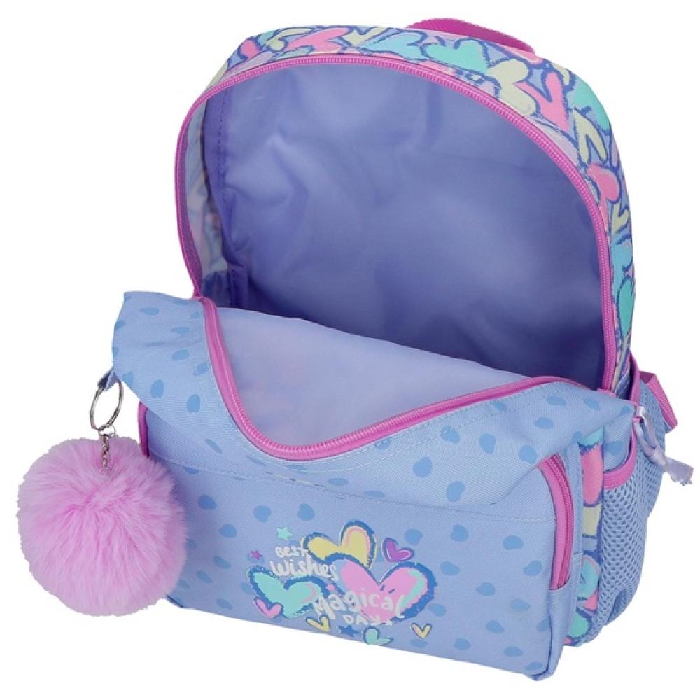 Ranac za vrtić 28cm Movom Best Wishes purple 32121 - dodatni pogled