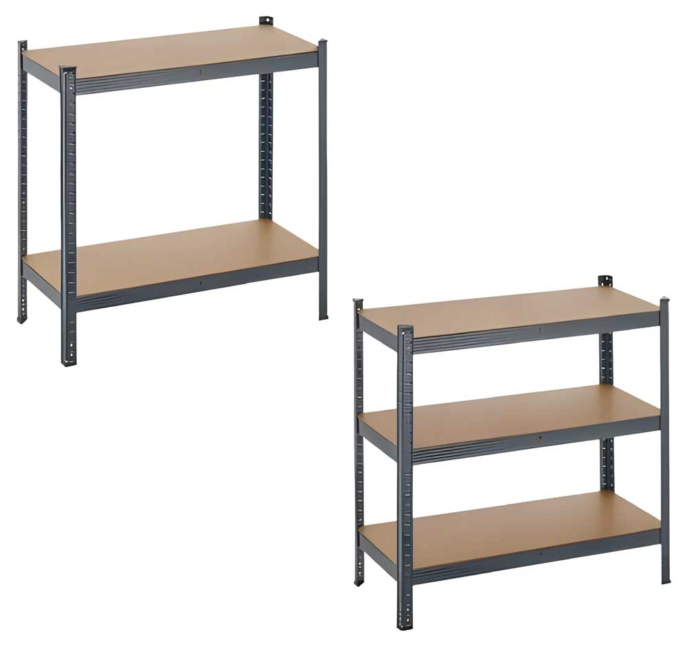 Metalna stalaža velike nosivosti 180x90x45 cm 5×175kg - dodatni pogled