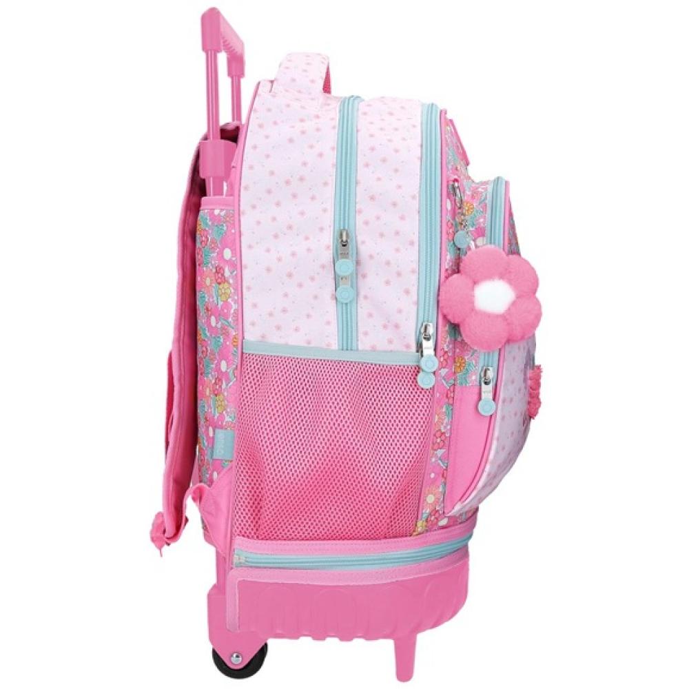 Ranac za školu 43cm sa točkićima Enso Girl Zone pink 99329 - dodatni pogled