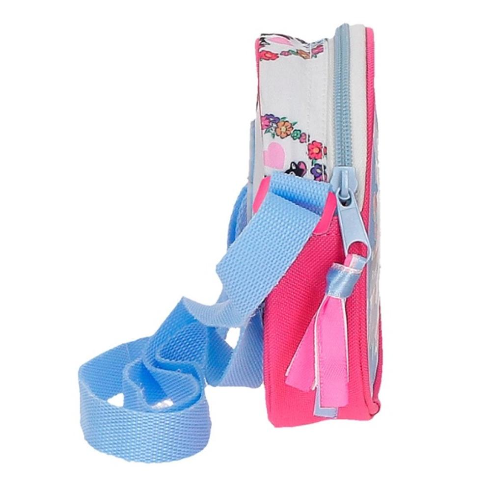 Okrugla torbica za devojčice Disney Minnie Flowers blue 43151 - dodatni pogled