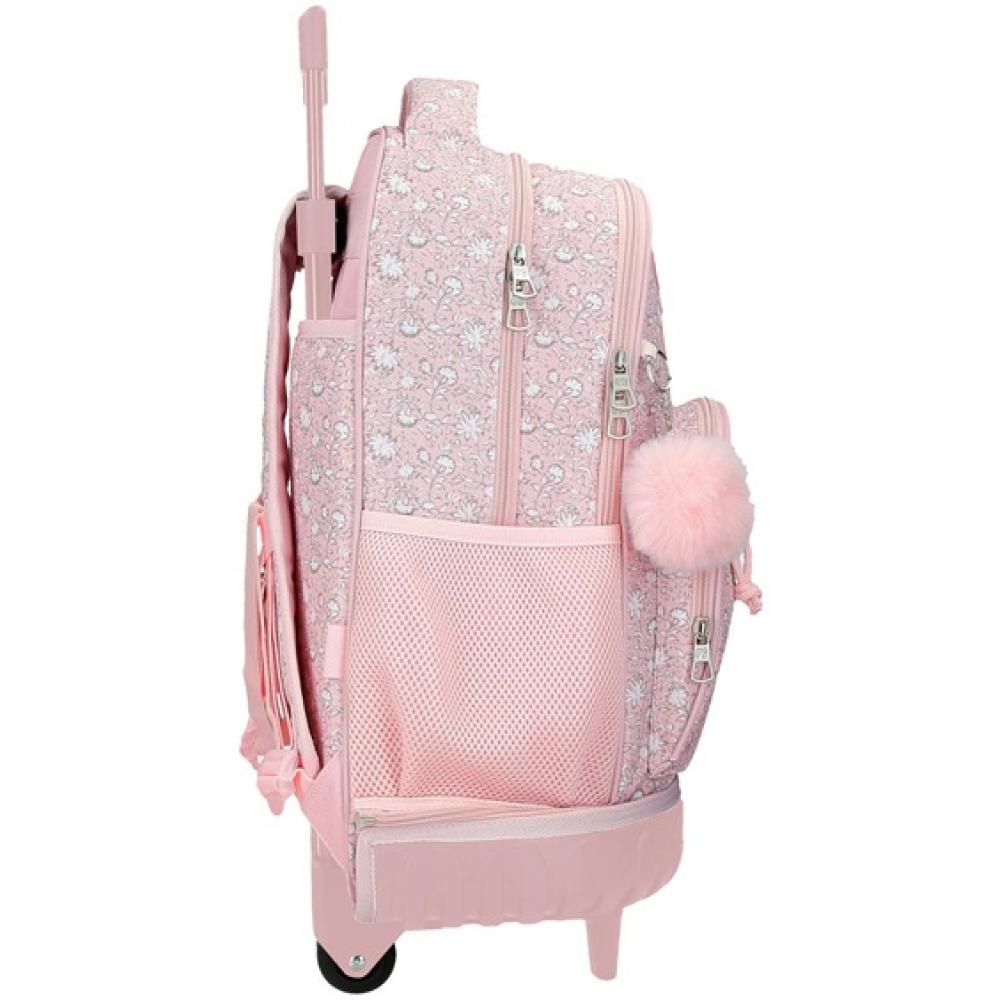Ranac za školu 43cm sa točkićima PJL Mia light pink 60729 - dodatni pogled