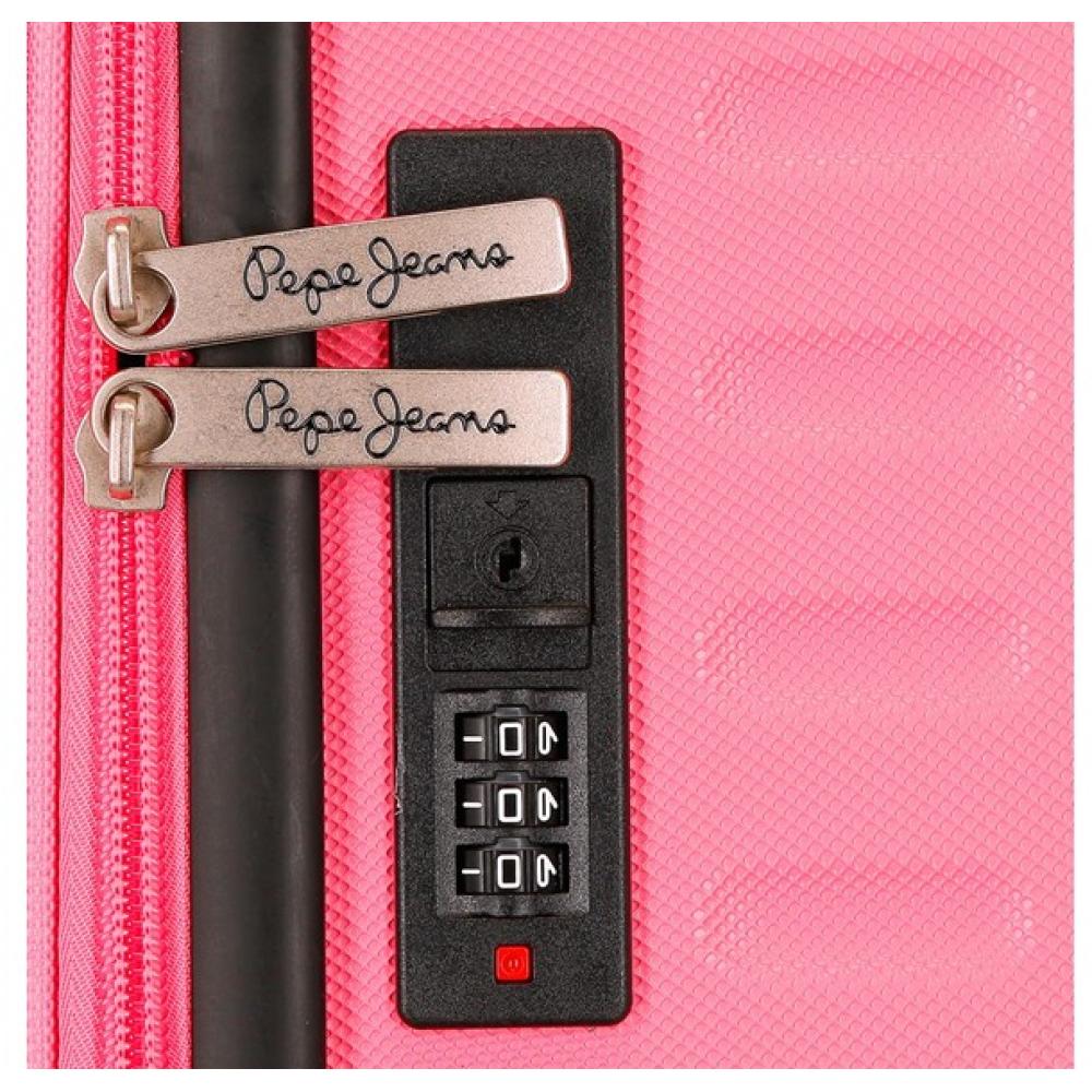 Kofer kabinski proširiv 55 cm Pepe Jeans Evelyin pink 60991 - dodatni pogled