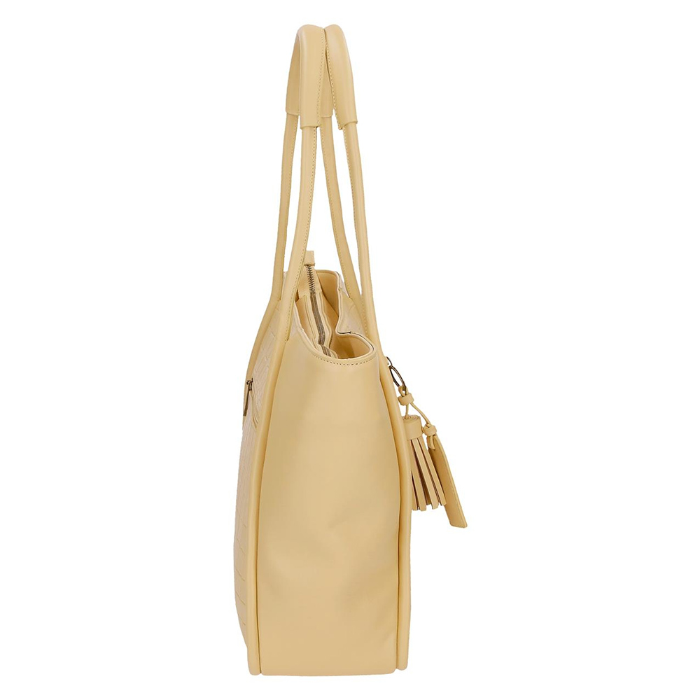 Velika ženska tašna Pepe Jeans Naiara pastel yellow 70975 - dodatni pogled