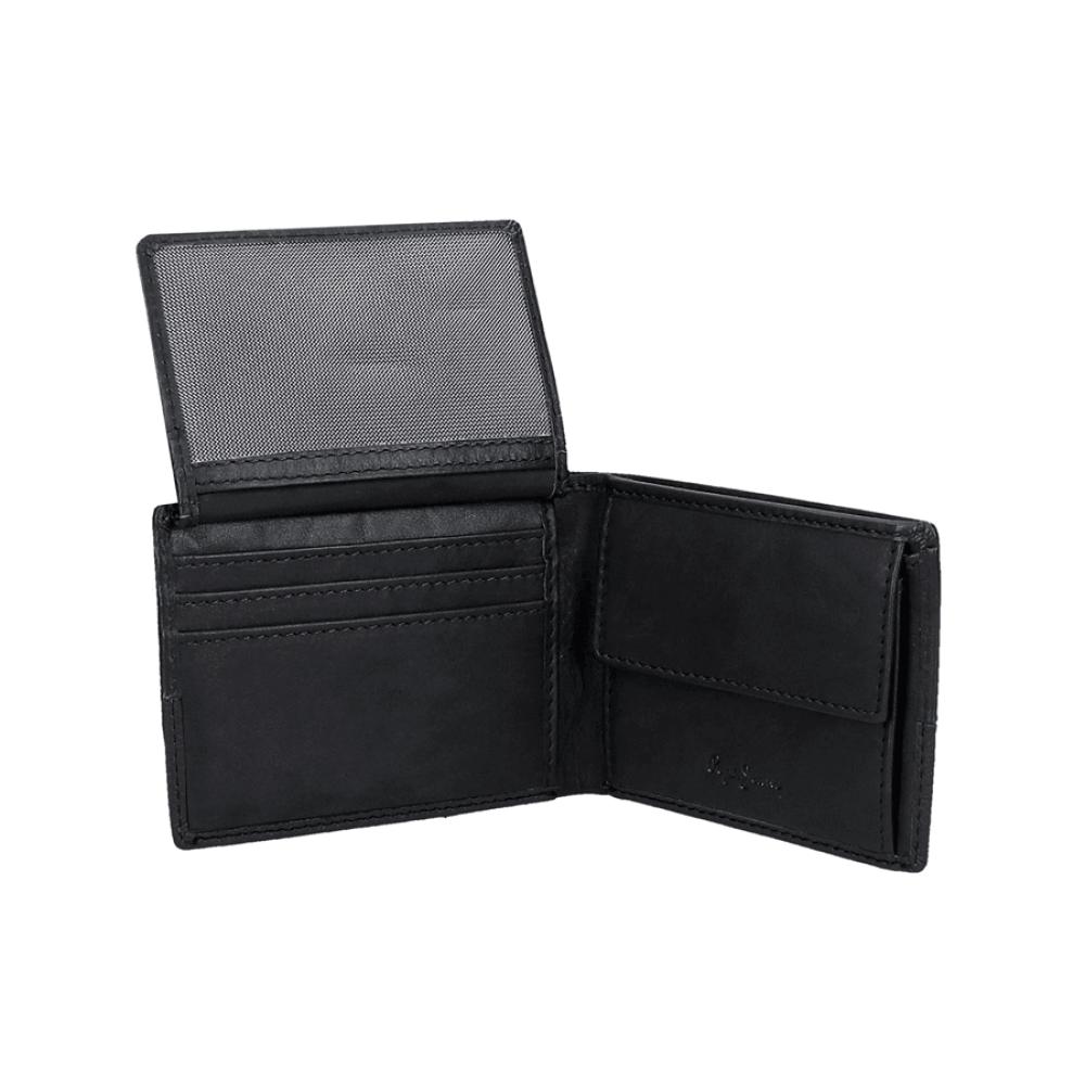 Muški kožni novčanik na preklop PJL Dual black 78331 - dodatni pogled