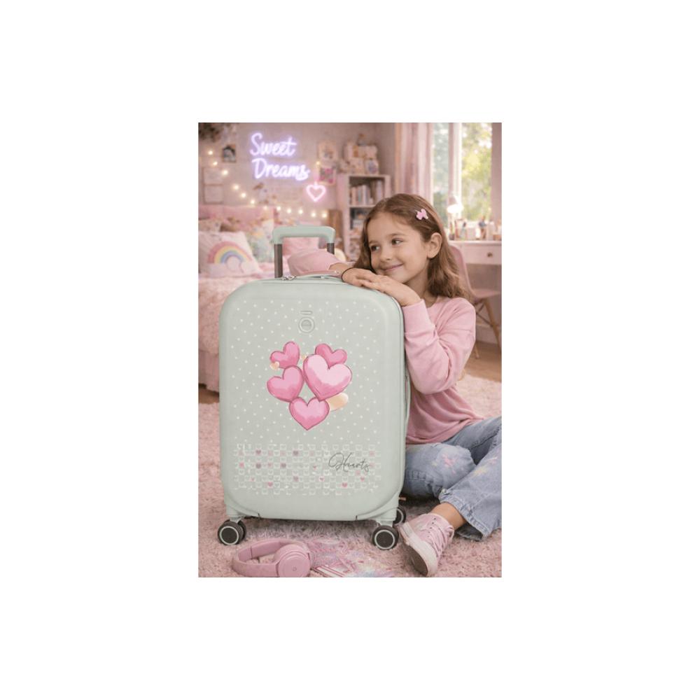 Putni kofer 55cm za decu Enso Hearts mint 99691 - dodatni pogled