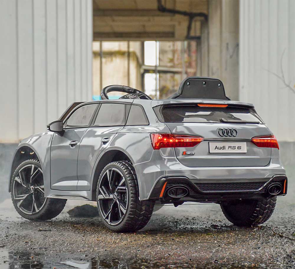 Audi RS6 Licencirani dečiji automobil na baterije Sivi - dodatni pogled