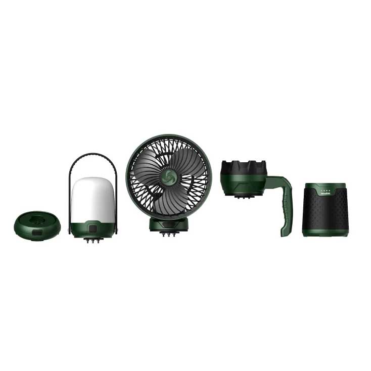 Iskra ERO Aku kamperski Set 3u1 Ventilator i lampe IE-MCS3I1 - dodatni pogled