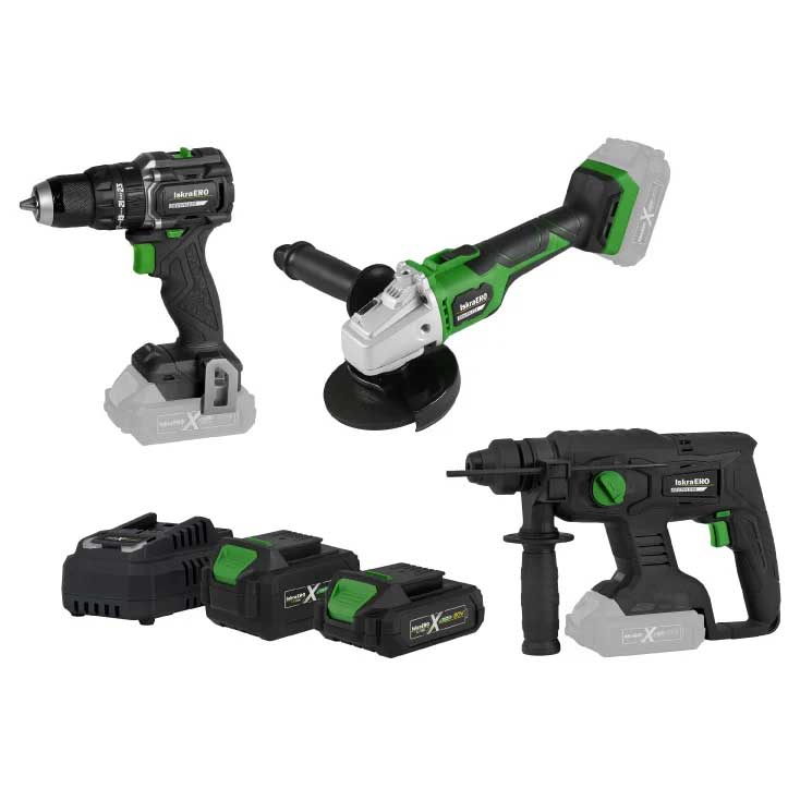Iskra ERO Komplet Brushless Aku Alata sa dve baterije i punjačem IEX-BR-6FC2040 - dodatni pogled