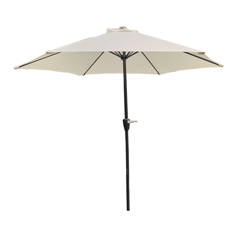 Aluminijumski baštenski suncobran 270 cm, bež - dodatni pogled