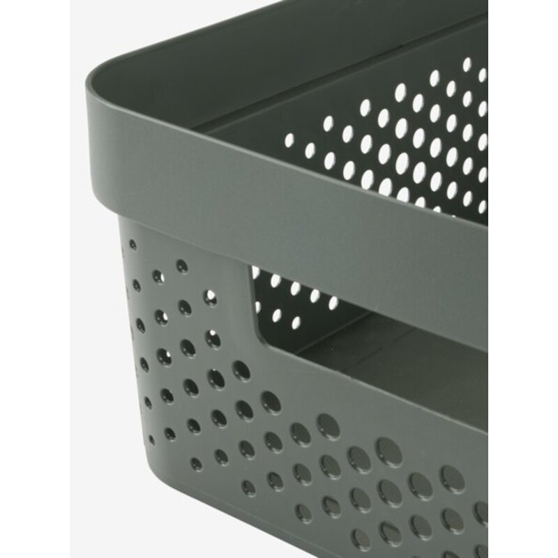 Korpa INFINITY 11L, plastika, tamno zelena - dodatni pogled