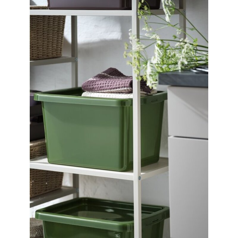Kutija BASIC BOX 15L sa poklopcem, zelena - dodatni pogled