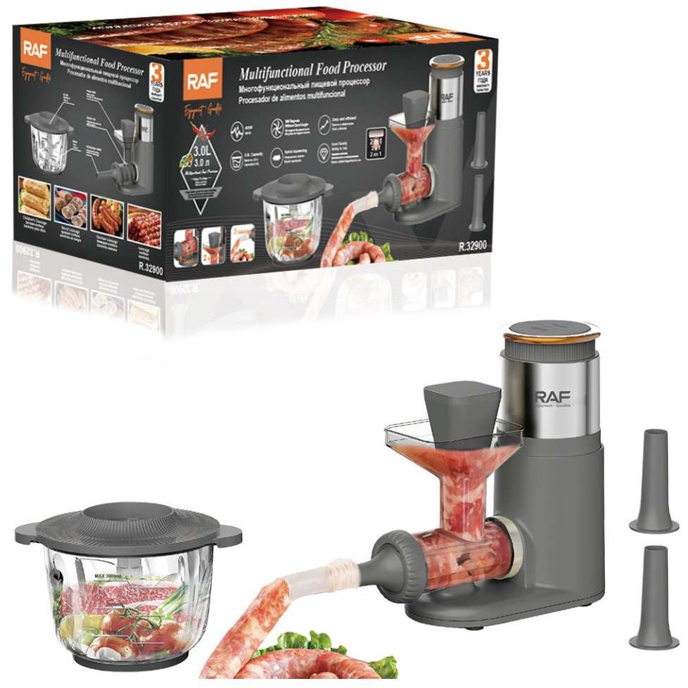 Kuhinjska seckalica sa dodatkom za pravljenje kobasica 3L 300W RAF R-32900 - dodatni pogled