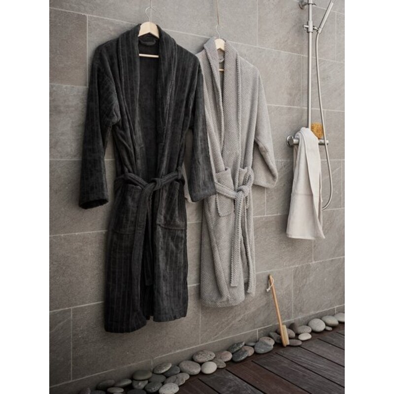 Bademantil KRONBORG TOLLARP, L/XL, antracit siva - dodatni pogled