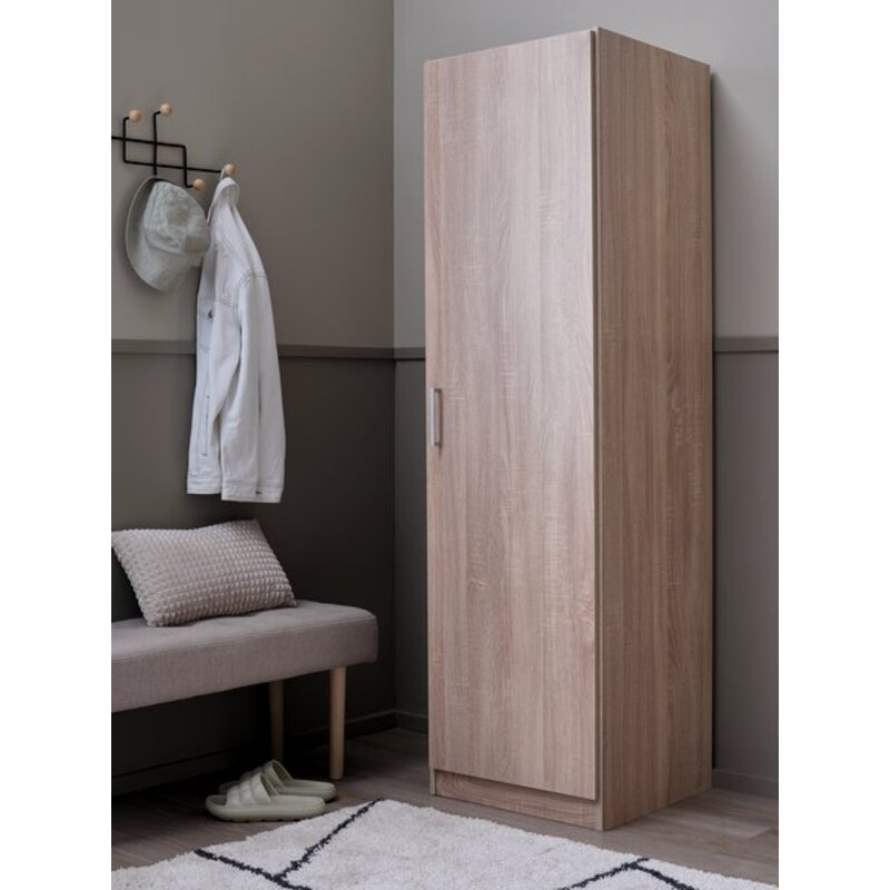 Ormar Fandrup 50x176 cm, 1 vrata, svetao hrast - dodatni pogled