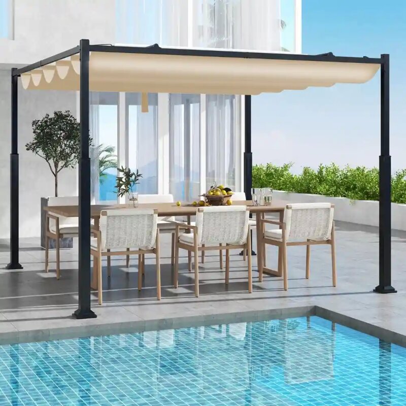 Venturo Prestige Pergola 3x3m Bež sa Čeličnom Konstrukcijom - dodatni pogled