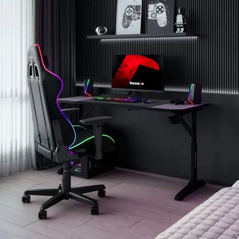 Huzaro Hero 3.6 Crni Podesivi Gaming Sto 140x60cm
