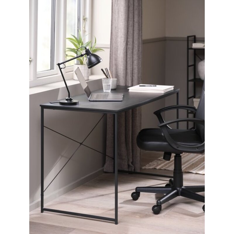Radni sto ASTRUP 60x120 cm, crna - dodatni pogled