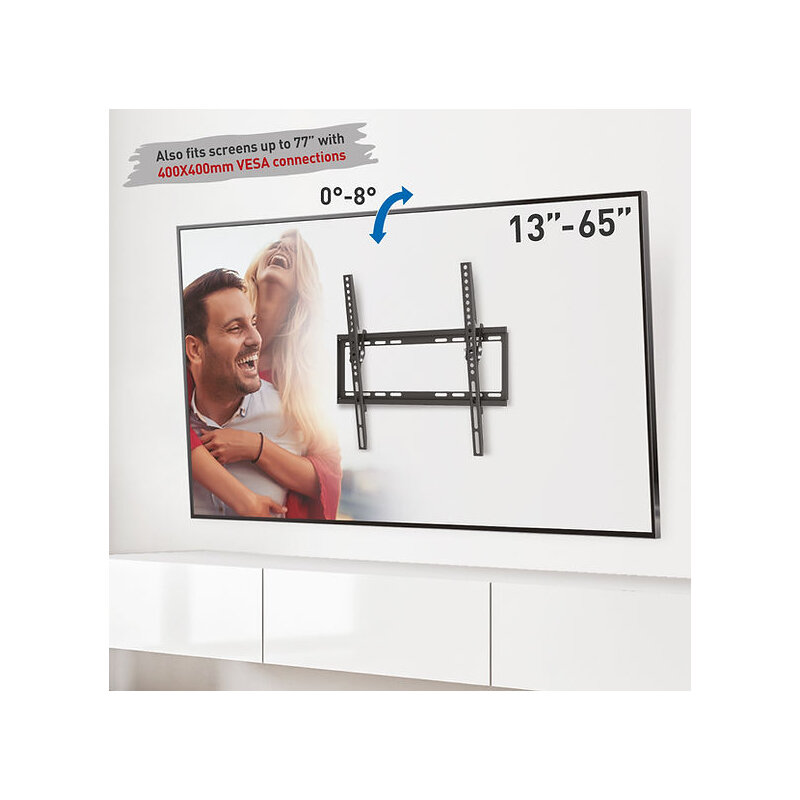 BARKAN E317 zidni nosač za TV 13-65", nagib (tilt), nosivost 36 kg - dodatni pogled