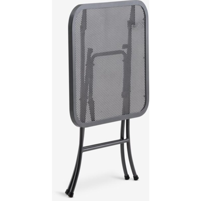 Baštenska bistro garnitura LARVIK, sto i 2 stolice, sklopiva, siva, Š60xD60 cm - dodatni pogled