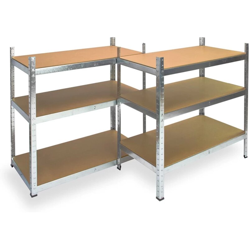 Metalna Montažna Polica 200x90x45cm, 6 Nivoa, Nosivost 175kg po Polici - dodatni pogled