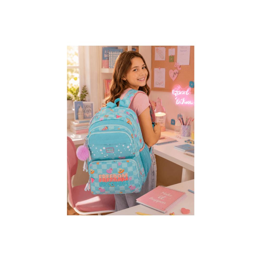 Ranac 45cm za školu Movom Freedom turquoise 32224 - dodatni pogled