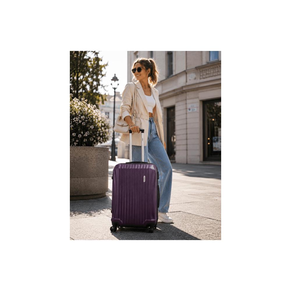 Set ABS kofera Enova Sevilla purple 55cm-65cm-75cm 514240 - dodatni pogled