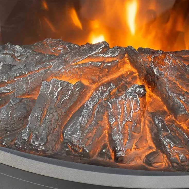 Električni kamin FKK26 2000W Samostojeći Crni - dodatni pogled