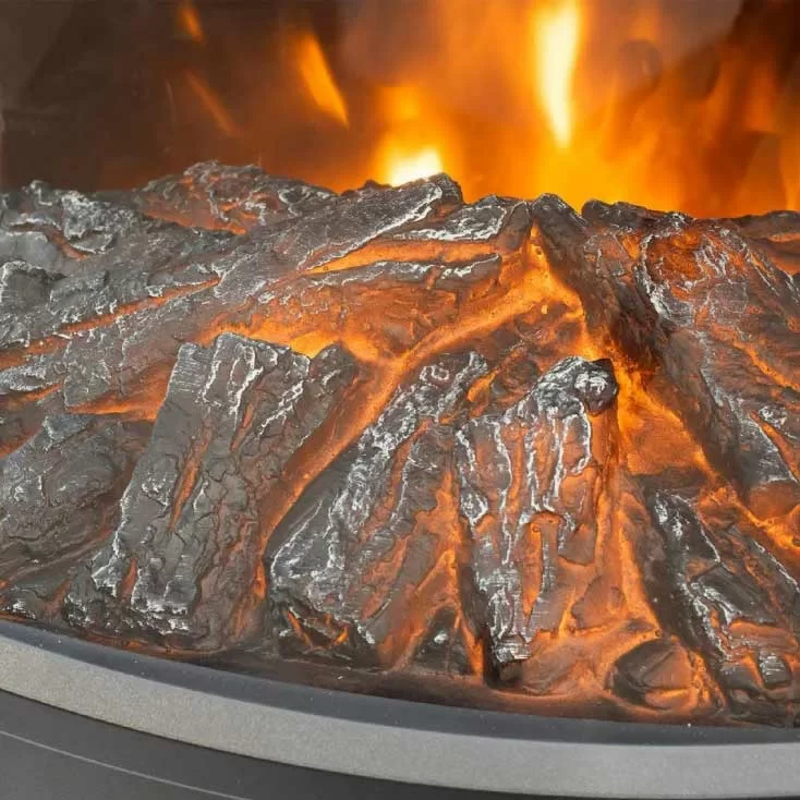Električni kamin FKK26 2000W Samostojeći Crni
