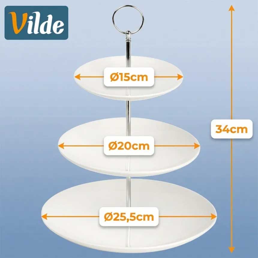 Stalak na 3 nivoa za serviranje Vilde 139460 - dodatni pogled