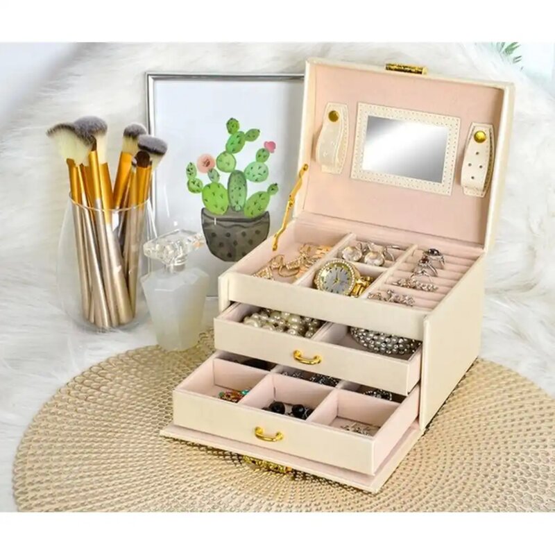 Soulima Kutija za Nakit Bež 12x14x17,5cm - dodatni pogled