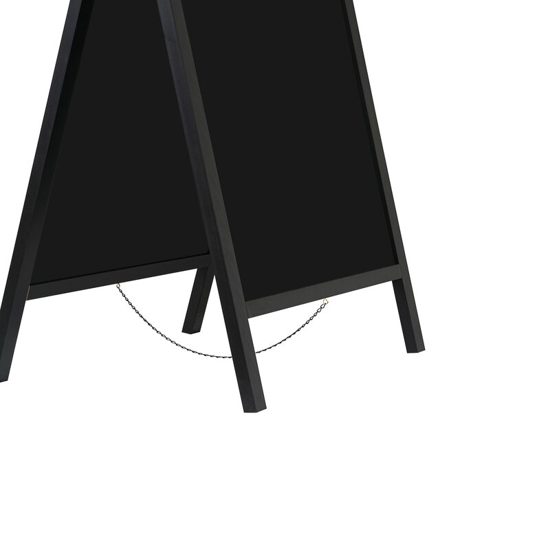 Crna A-tabla za trotoar 125 x 69 x 56,3 cm M-Pro - dodatni pogled