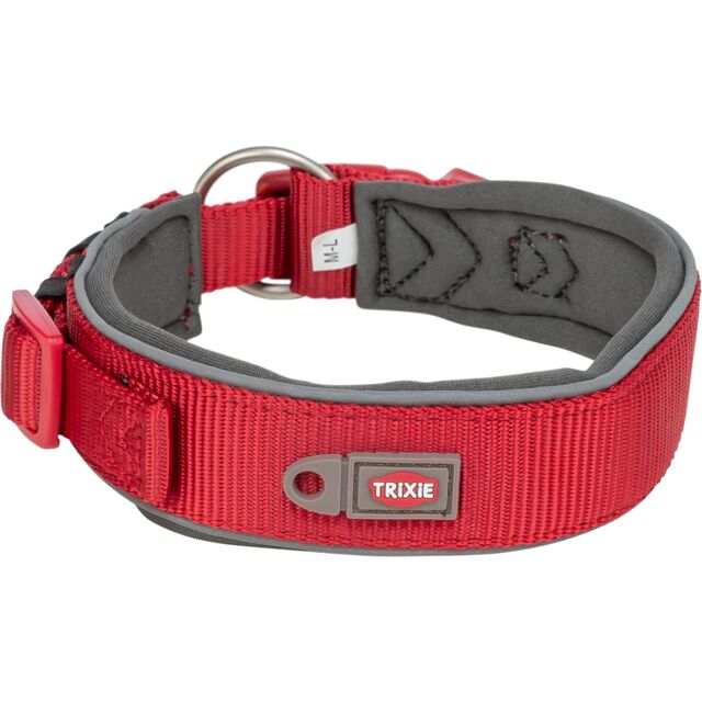 Ogrlica za pse 33-42cm Premium extra wide red TRIXIE 1995603 - dodatni pogled
