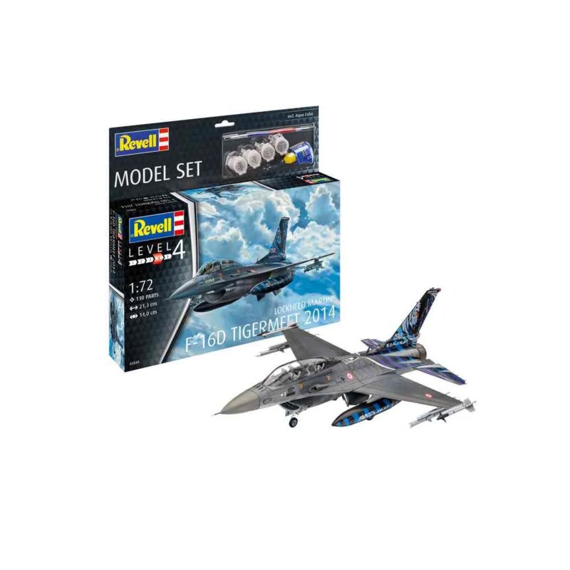 Revell Model Set maketa aviona F-16D Tiger Meet 2014, razmera 1:72 - dodatni pogled