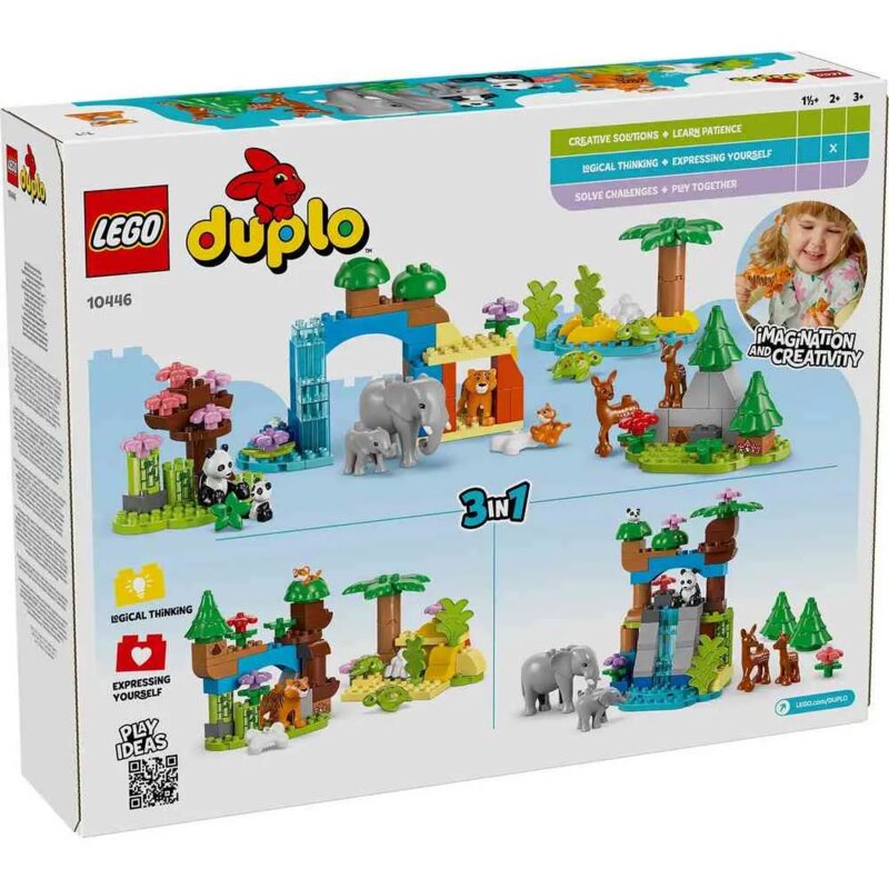 LEGO® DUPLO Town Porodice divljih životinja 3-u-1 10446 - dodatni pogled