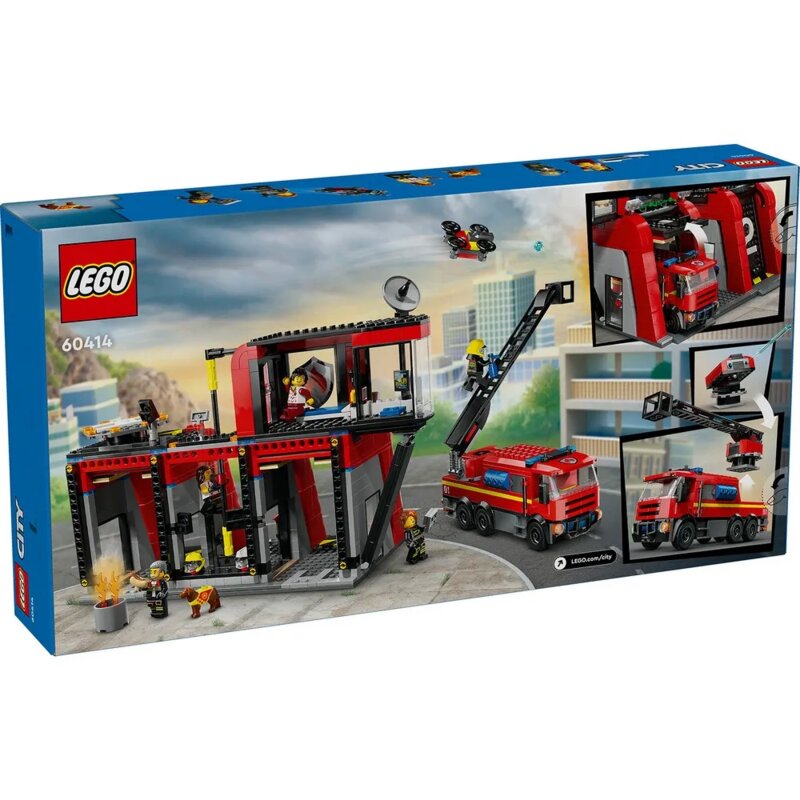LEGO® City Vatrogasna stanica sa vatrogasnim vozilom (60414) - dodatni pogled