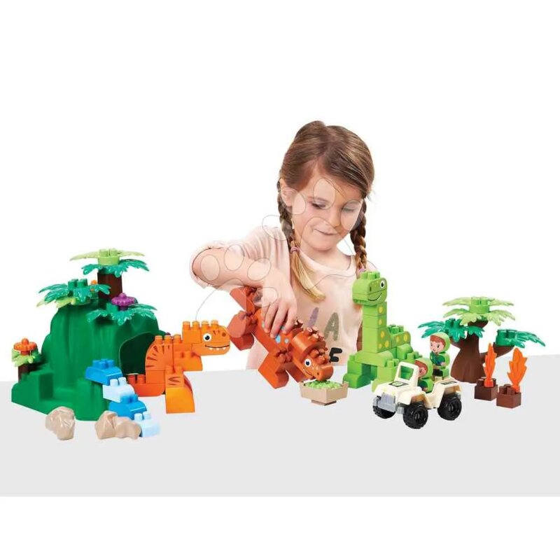 Ecoffier Abrick Dino Land set kockica sa dinosaurusima, 87 delova - dodatni pogled