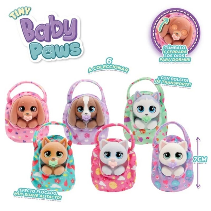 IMC Baby Paws Tiny figurica kućnog ljubimca sa cuclom i torbicom za povijanje - dodatni pogled