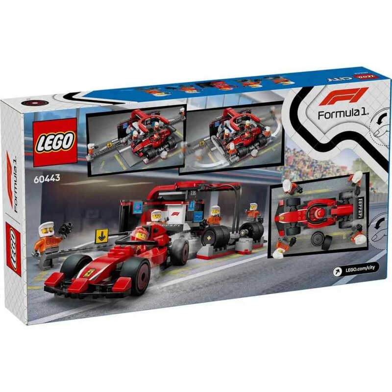 LEGO® City F1 bokserska ekipa sa Ferrari trkačkim automobilom 60443 - dodatni pogled