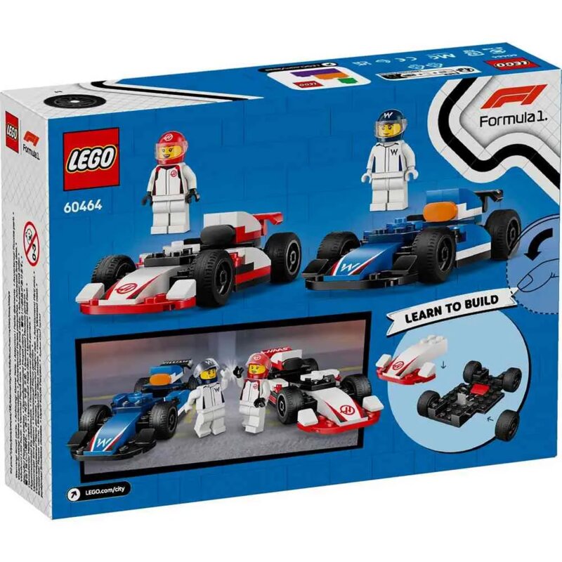 LEGO® City F1 Williams Racing i Haas F1 trkački automobili 60464 - dodatni pogled