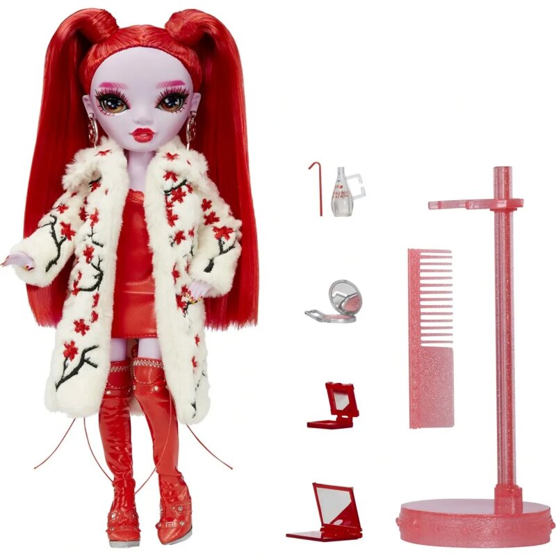 Shadow High lutka Scarlet Rose Maroon - modna lutka sa bordo kosom - dodatni pogled