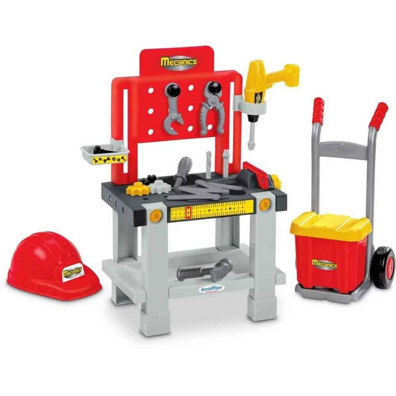 Ecoiffier Super Mehanika Set 3 u 1 – Radni Sto sa Alatom za Decu - dodatni pogled
