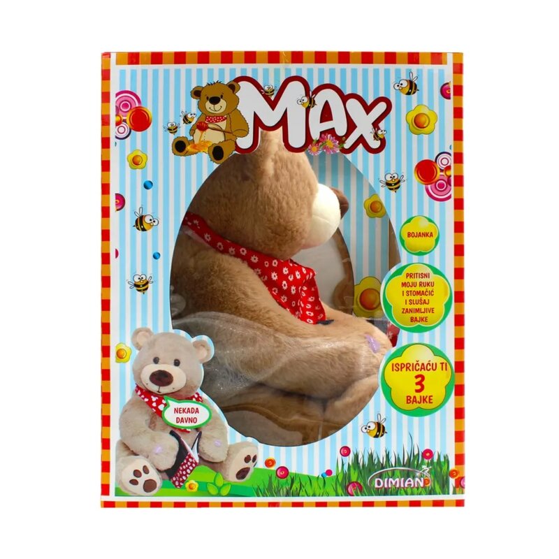 Plišani meda Meda Max koji priča bajke - dodatni pogled