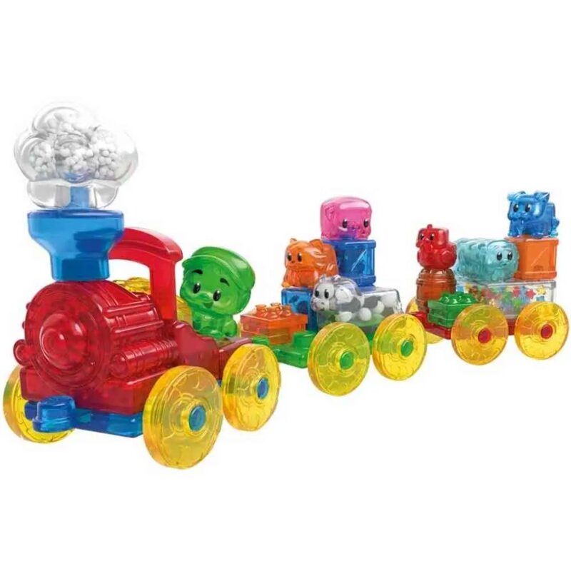 Jelly Blox Squishy Train Set – meke gumene kocke za slaganje, voz - dodatni pogled