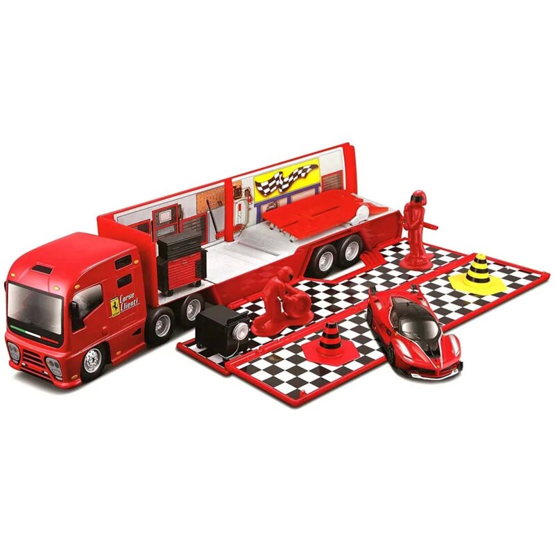 Burago Ferrari Racing Hauler kamion set 1:43 - dodatni pogled